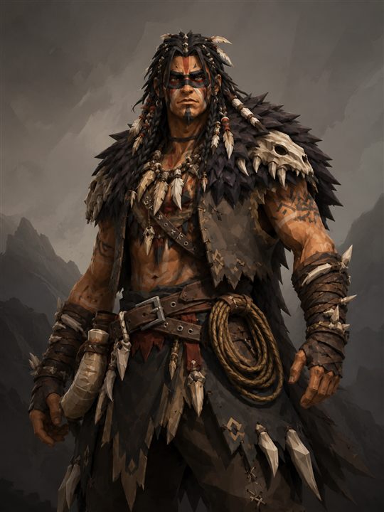 The Beast Master — a troll flanked by a tamed beast